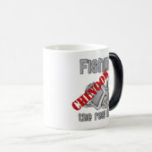 魚釣りチヌークサーモンザリールディール魚釣り モーフィングマグカップ (正面右)