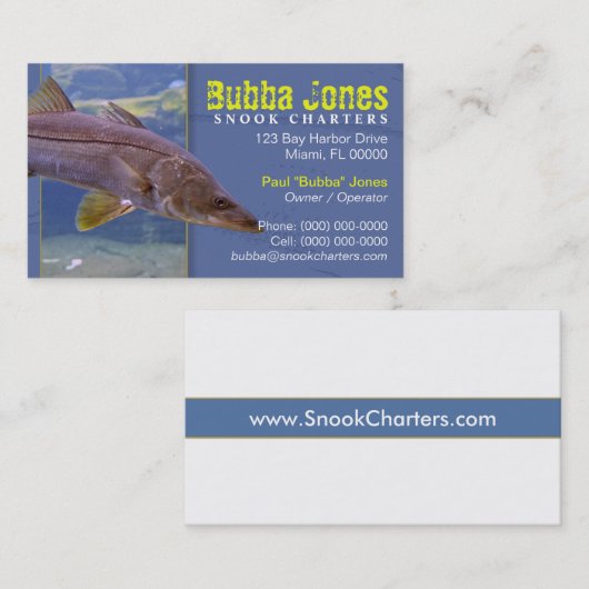 魚釣りチャーターズ名刺 名刺 (正面/裏面)