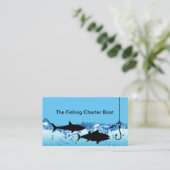 魚釣りチャーターボートキャプテンビジネスカード 名刺 (スタンド正面)