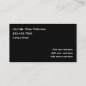 魚釣りチャーターボートキャプテンビジネスカード 名刺 (裏面)