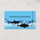 魚釣りチャーターボートキャプテンビジネスカード 名刺 (正面)