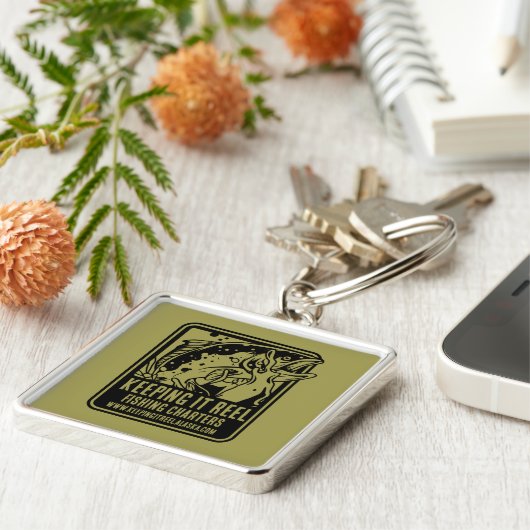 魚釣りチャーター及びクラブアクセサリー キーホルダー (側面)