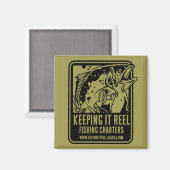 魚釣りチャーター及びクラブアクセサリー マグネット (正面/裏面)