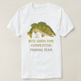 魚釣りチームトーナメンカスタムトアングラーバスフィッシュ Tシャツ