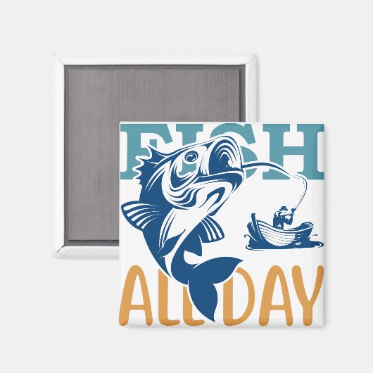 魚釣りツアー マグネット (正面/裏面)