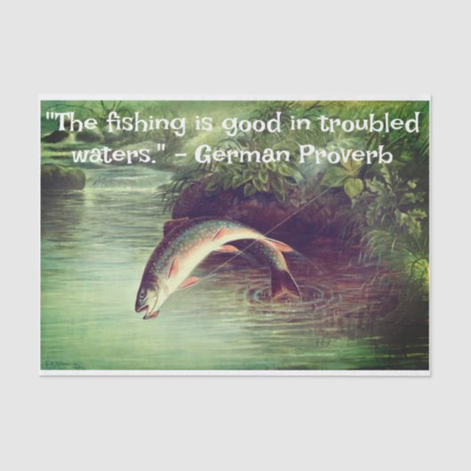 魚釣りティッシュペーパー 薄葉紙 (正面)