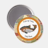 魚釣りテイルズはこちら磁石 マグネット (正面/裏面)