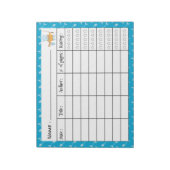 魚釣りテーマの子ブックログメモ帳 ノートパッド (回転)