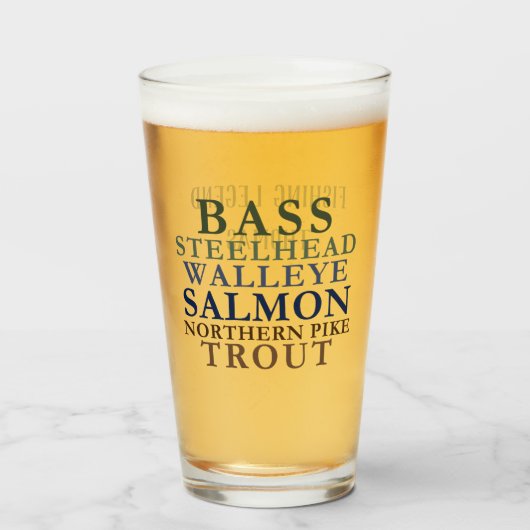 魚釣りテーマカスタマイズ可能タンブラーガラス タンブラーグラス (ドリンク正面)