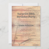 魚釣りテーマヒースバースデーパーティー 招待状 (正面)