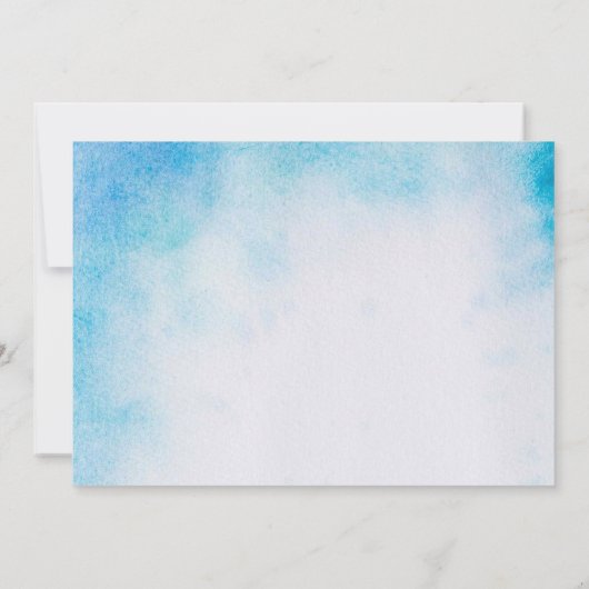 魚釣りテーマリールフィッシュボーイ1st任意の年齢誕生日 招待状 (裏面)