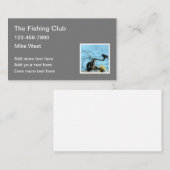 魚釣りテーマ名刺テンプレート 名刺 (正面/裏面)