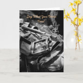 魚釣りトリップ空白のグリーティングカード カード (黄色い花)