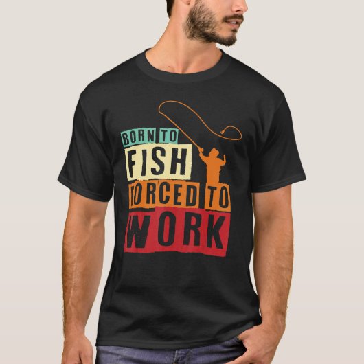 魚釣りトーナメント生まれトゥフィッシュ魚釣り魚釣り Tシャツ (正面)