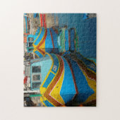 魚釣りドミニカのボート。 ジグソーパズル (縦)