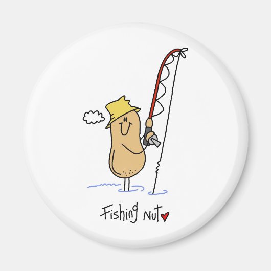 魚釣りナット マグネット (正面)