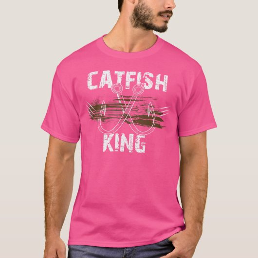 魚釣りナマズ魚釣りロッドリール魚釣り Tシャツ (正面)