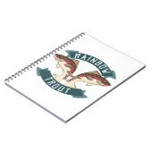 魚釣りニジマス ノートブック (左側)