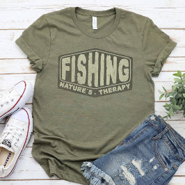 魚釣りネイチャーのセラピー-魚釣り愛好家 Tシャツ