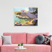 魚釣りネットサモス2005 キャンバスプリント (インサイチュ (リビング))