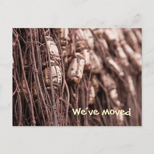 魚釣りネット移動したポストカード 案内ポストカード (正面)