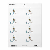 魚釣りノット ラベル (フルシート)