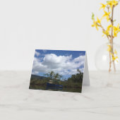 魚釣りノテカード カード (黄色い花)