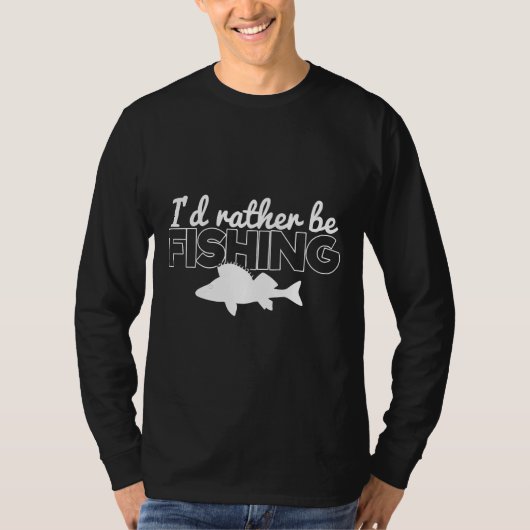 魚釣りノベルティI Dむしろ魚釣り Tシャツ (正面)