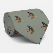 魚釣りハエ淡水漁師 ネクタイ (ロール)