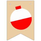 魚釣りハッピーバースデーボバー バンティングフラッグ (第1の旗)