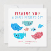魚釣りハッピーファーザーズデイ シーズンカード (正面)