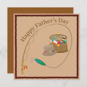 魚釣りハッピーファーザーズ・デイ シーズンカード (正面/裏面)