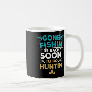 魚釣りハンおもしろいター狩り漁師ギフト コーヒーマグカップ