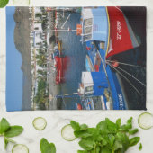 魚釣りハーバー、プエルト·デ·モーガン、グラン·カナリア キッチンタオル (折り畳み)