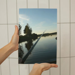 魚釣りバイレイクアットデュスクスモール ポスター