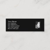 魚釣りバスフィッシュUSA スキニー名刺 (正面)