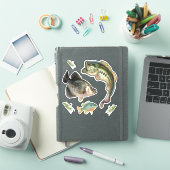 魚釣りバスブルーギルクラッパイフック シール (iPadカバー)