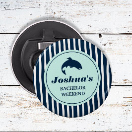 魚釣りバチュラーパーティネイビーストライプズ 栓抜き