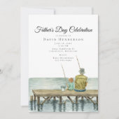 魚釣りバディ父の日 招待状 (正面)