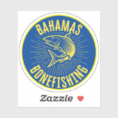 魚釣りバハマフィッシャーマンダイバーダイビングボニーフィッシュ シール (シート)