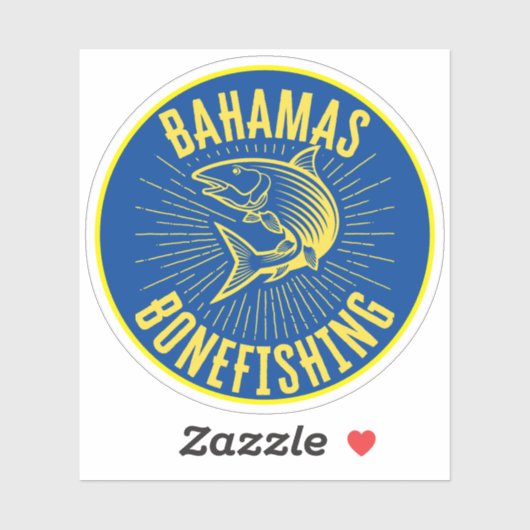 魚釣りバハマフィッシャーマンダイバーダイビングボニーフィッシュ シール (シート)