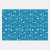 魚釣りパターン ラッピングペーパーシート (正面2)