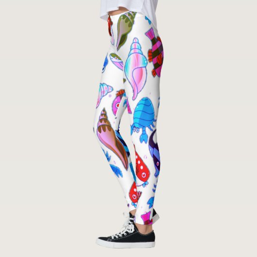 魚釣りパターン レギンス (左)