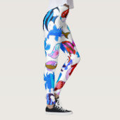 魚釣りパターン レギンス (右)