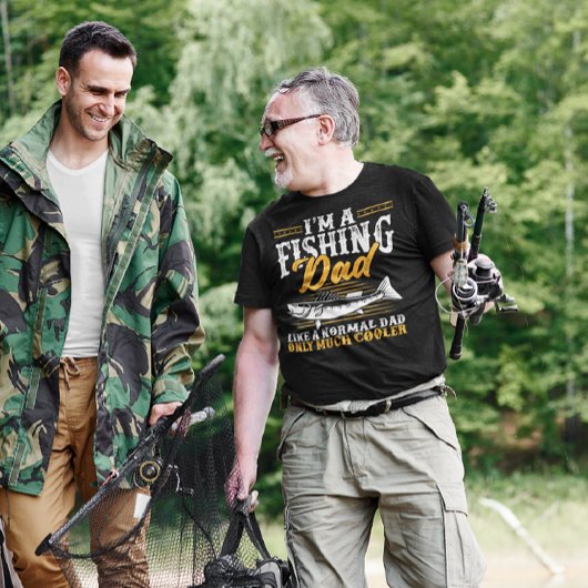 魚釣りパパおもしろいことわざダディパパファーザー Tシャツ