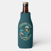 魚釣りパパはパートナー最高のである ボトルクーラー (ボトル正面)