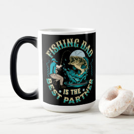 魚釣りパパはパートナー最高のである モーフィングマグカップ