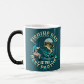 魚釣りパパはパートナー最高のである モーフィングマグカップ (左)