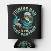 魚釣りパパはパートナー最高のである 缶クーラー (裏面)