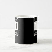 魚釣りパパファーザーズデイ魚釣りカッコいいパパファーザー コーヒーマグカップ (中央)